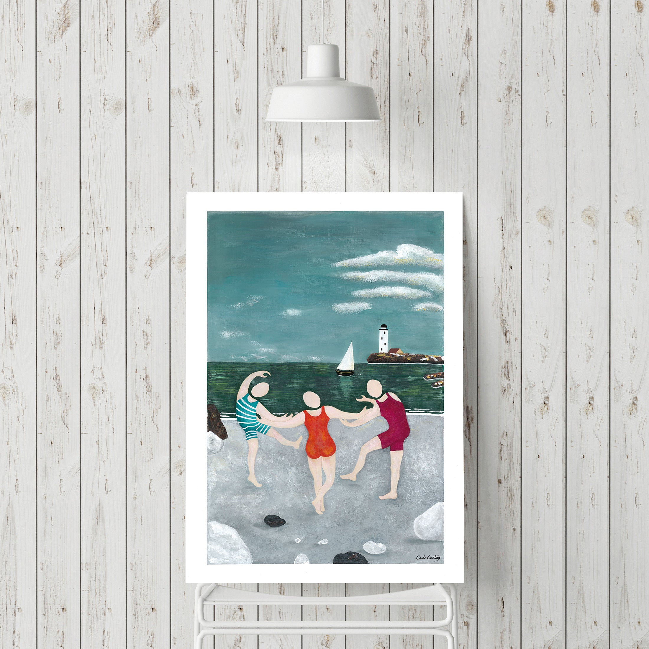 Affiche Danse Marinière - Peinture Acrylique Numérisée - Poster Art Original A4/A3