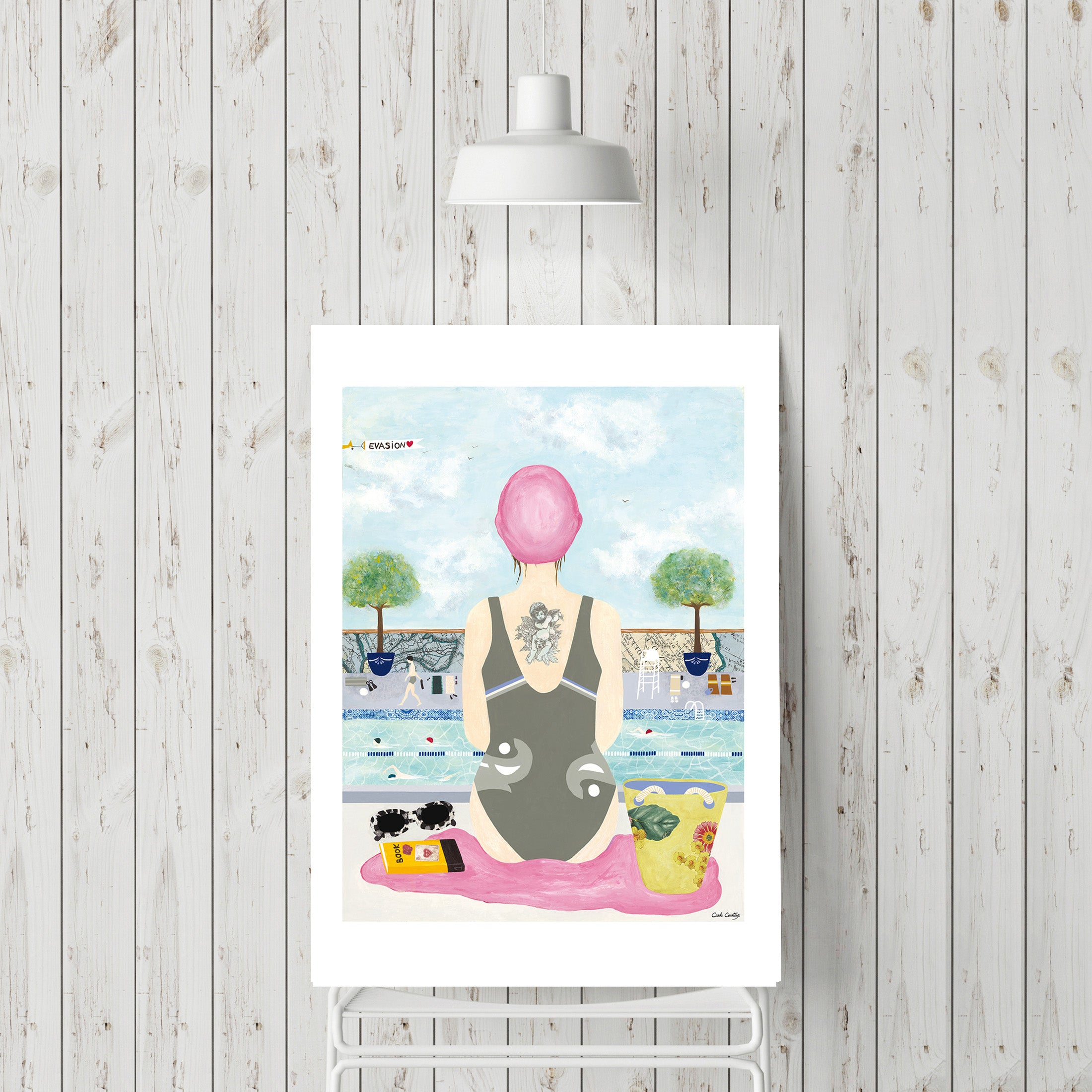 Angel by the Water | A3/A2 Digital Painting Poster