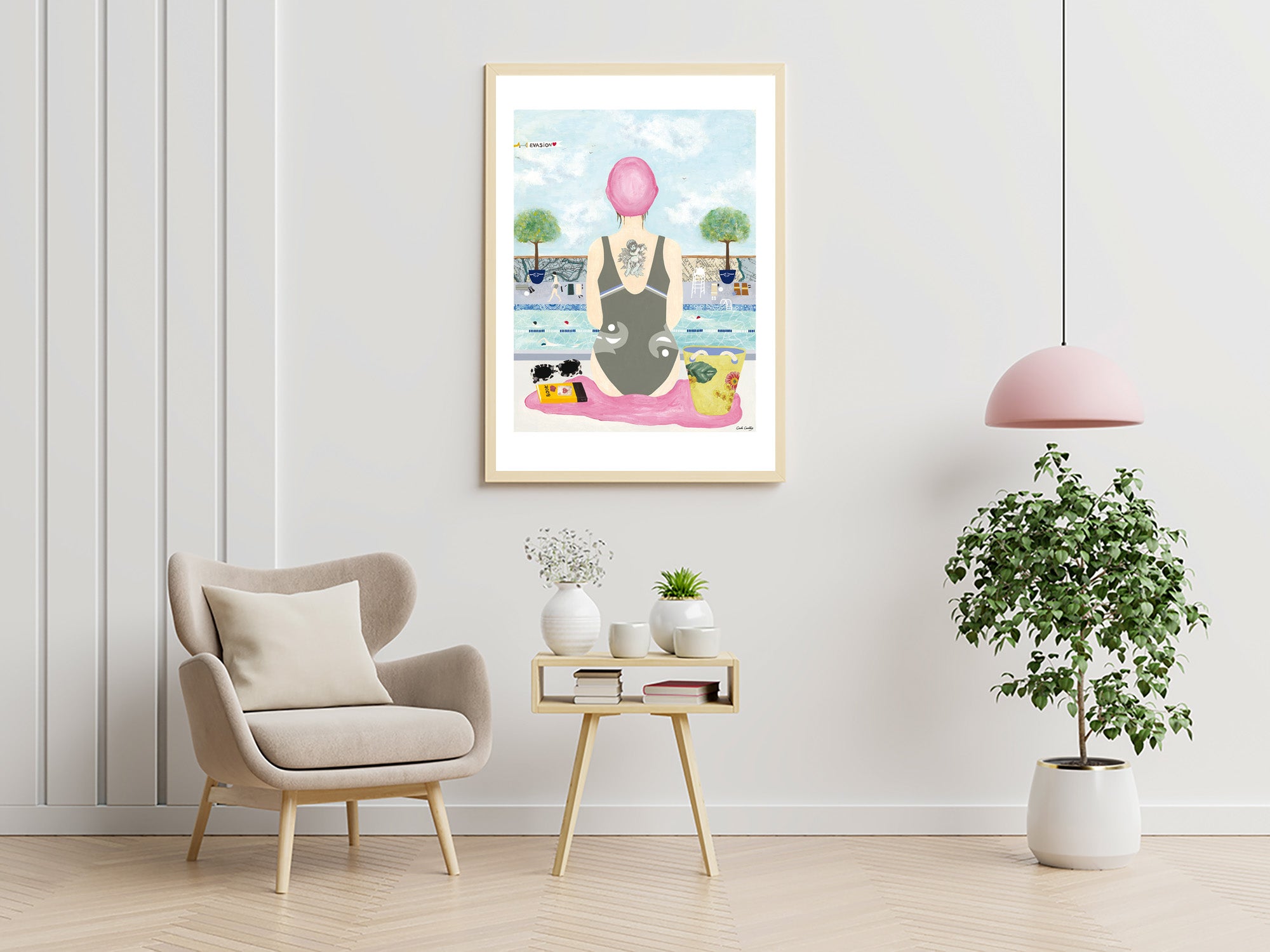Angel by the Water | A3/A2 Digital Painting Poster
